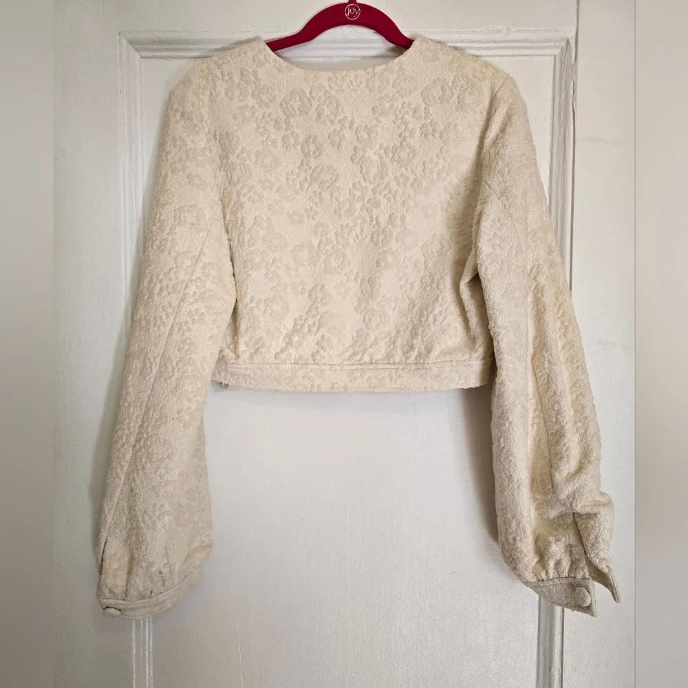NEW Amanda Uprichard - Off-white Bello Jacket in Muslin | Size Medium - Picture 7 of 16